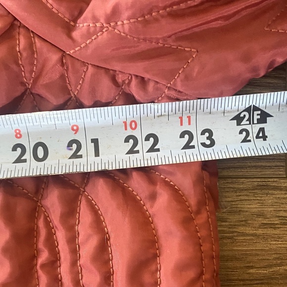 NWT Free people Quinn quilted jacket. Size XL mauve maroon - Picture 10 of 12